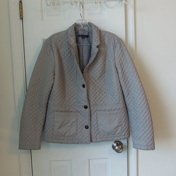 Brooks Brothers Lightweight Quilted Jacket Gray sz 16 - Picture 1 of 12